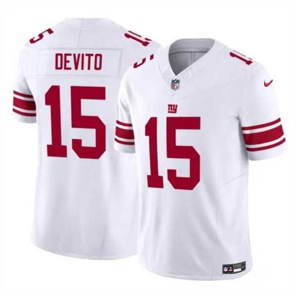 Men & Women & Youth New York Giants #15 Tommy DeVito White 2023 F.U.S.E. Vapor Untouchable Limited Jersey->new york giants->NFL Jersey